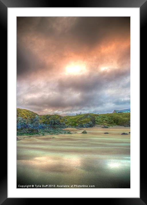 Durness Beach at Sunset Framed Mounted Print by Tylie Duff Photo Art