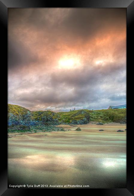 Durness Beach at Sunset Framed Print by Tylie Duff Photo Art
