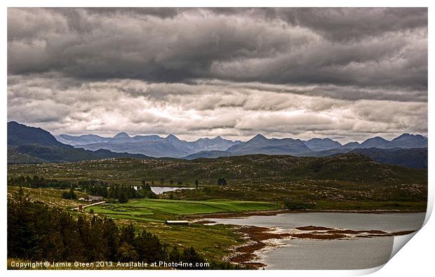 Torridon Skyline Print by Jamie Green