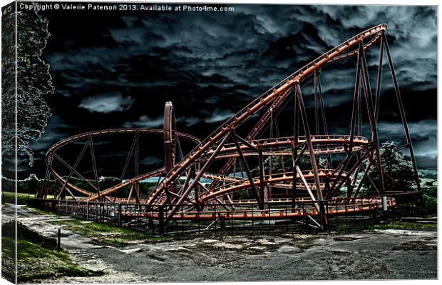 Rollercoaster Ride Canvas Print by Valerie Paterson
