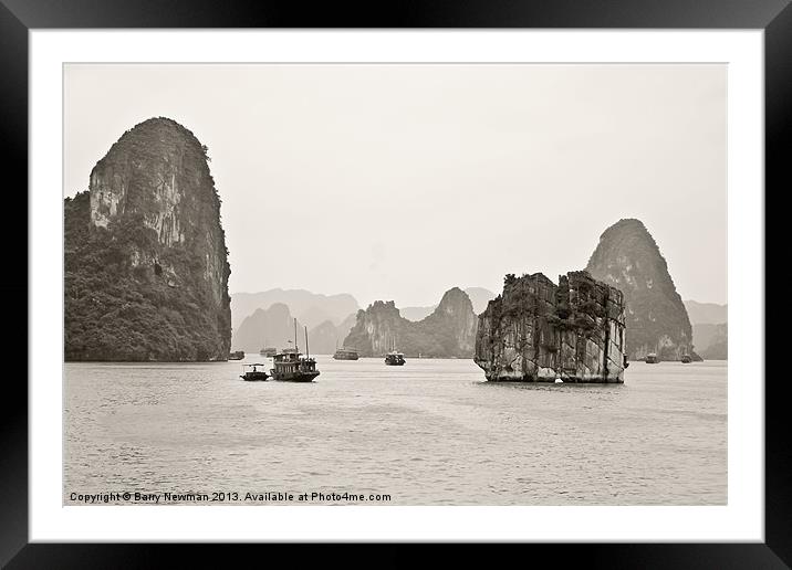 Halong Bay Framed Mounted Print by Barry Newman
