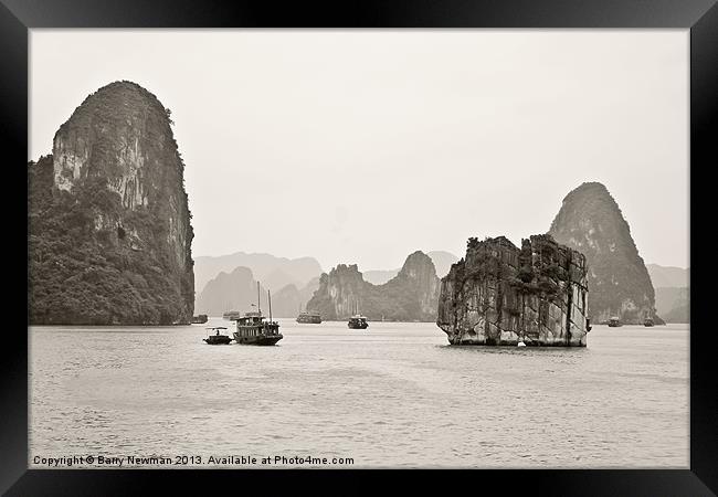 Halong Bay Framed Print by Barry Newman