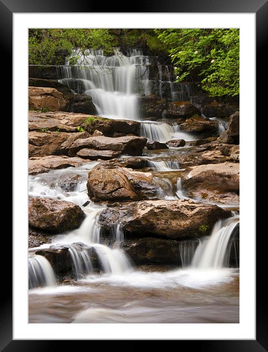 Kisdon Force Framed Mounted Print by Tracey Whitefoot