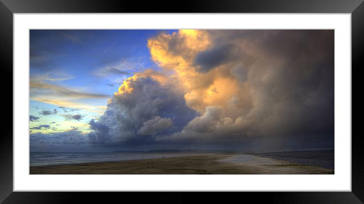 Storm Passing Framed Mounted Print by nick woodrow