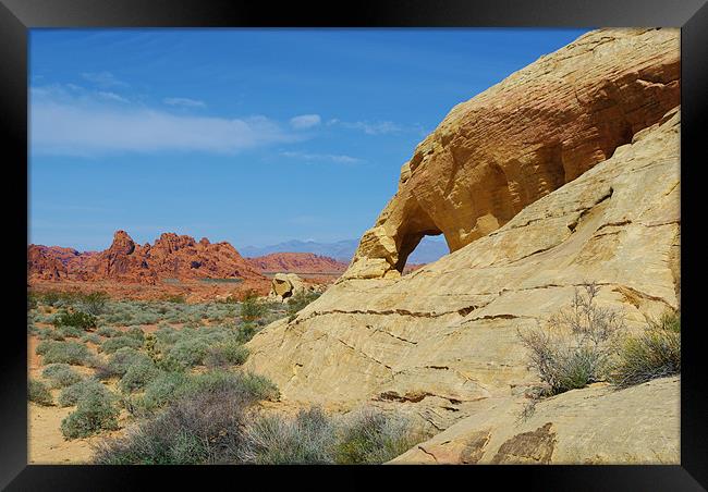Valley of Fire, Nevada Framed Print by Claudio Del Luongo