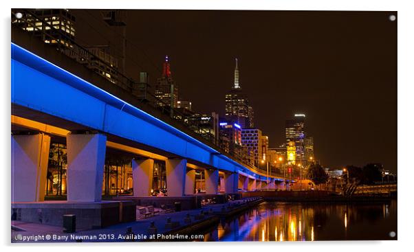 Melbourne Blues Acrylic by Barry Newman