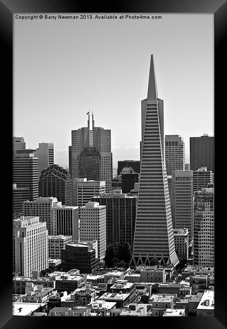 San Francisco Framed Print by Barry Newman
