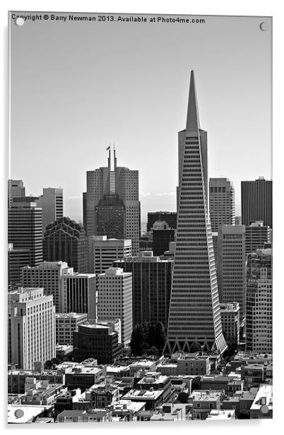San Francisco Acrylic by Barry Newman