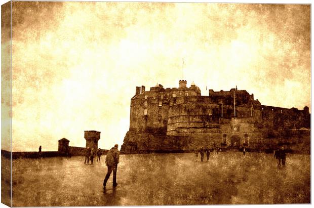 edinburgh castle Canvas Print by dale rys (LP)