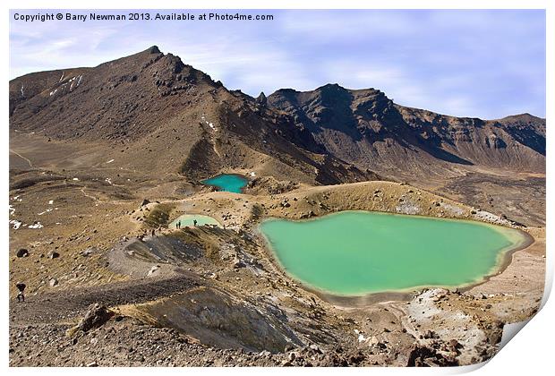 The Blue Pools Print by Barry Newman