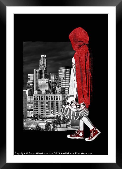 Lets Paint the Town Red Framed Mounted Print by Panas Wiwatpanachat