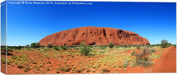 Uluru Canvas Print by Barry Newman