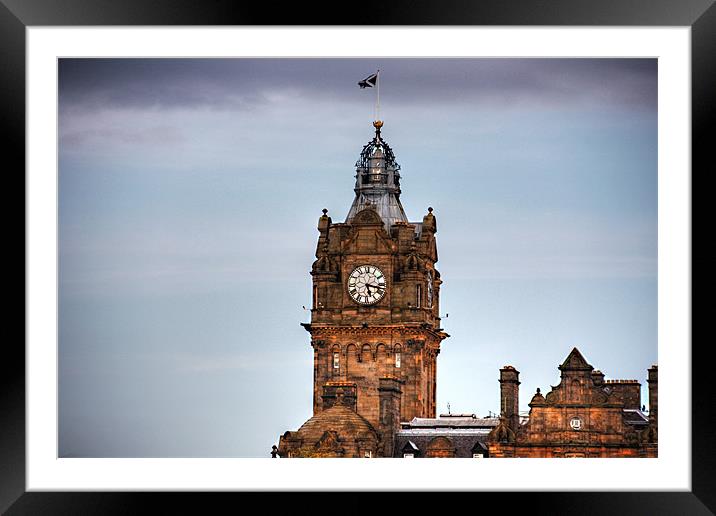 Balmoral Clock Tower Framed Mounted Print by Tom Gomez