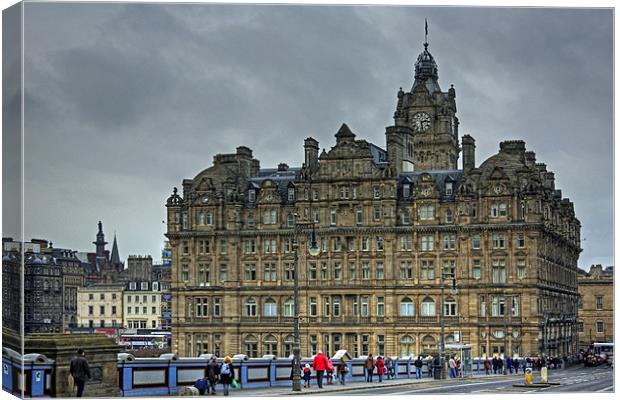 The Balmoral from North Bridge Canvas Print by Tom Gomez