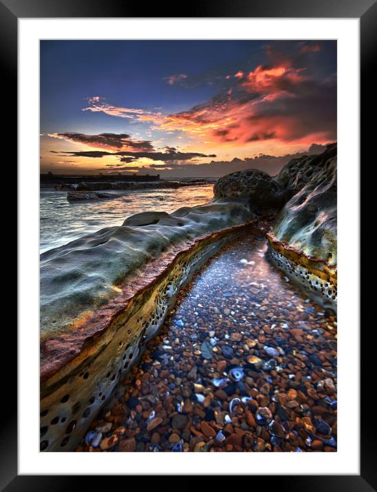 Colours of dawn Framed Mounted Print by mark leader