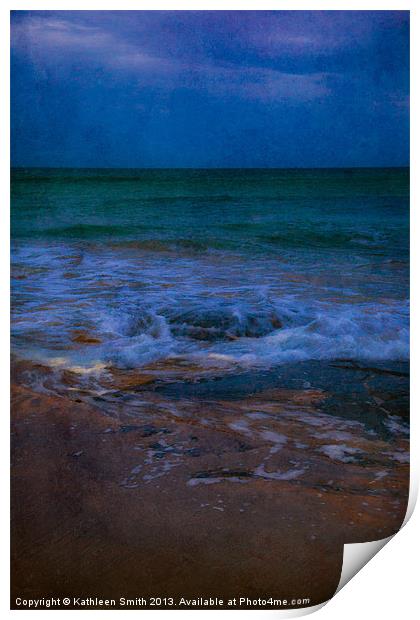 Dusk by the sea Print by Kathleen Smith (kbhsphoto)