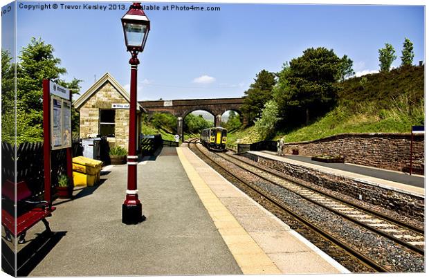 Dent Railway Station Canvas Print by Trevor Kersley RIP