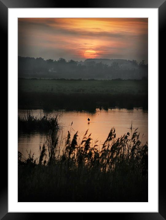 NORFOLK SUNSET Framed Mounted Print by Anthony R Dudley (LRPS)