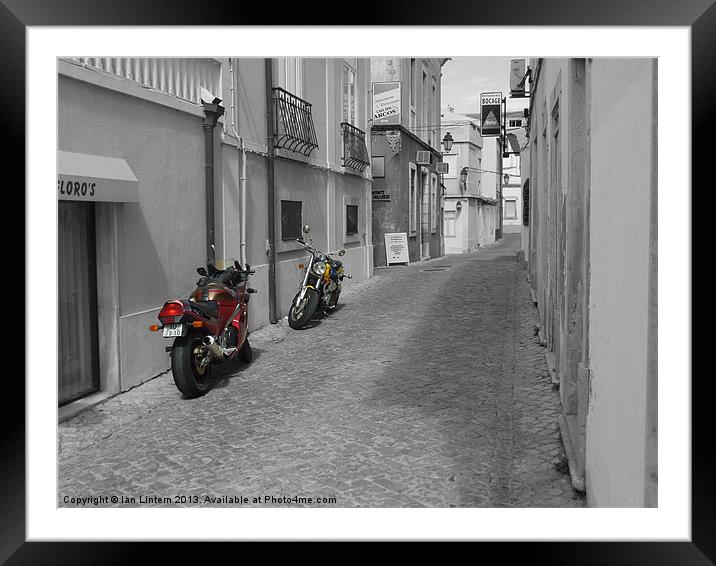 Streets of Italy Framed Mounted Print by Ian Lintern