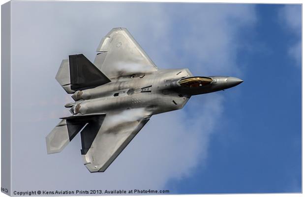 F22 Raptor RIAT 2010 Canvas Print by Oxon Images