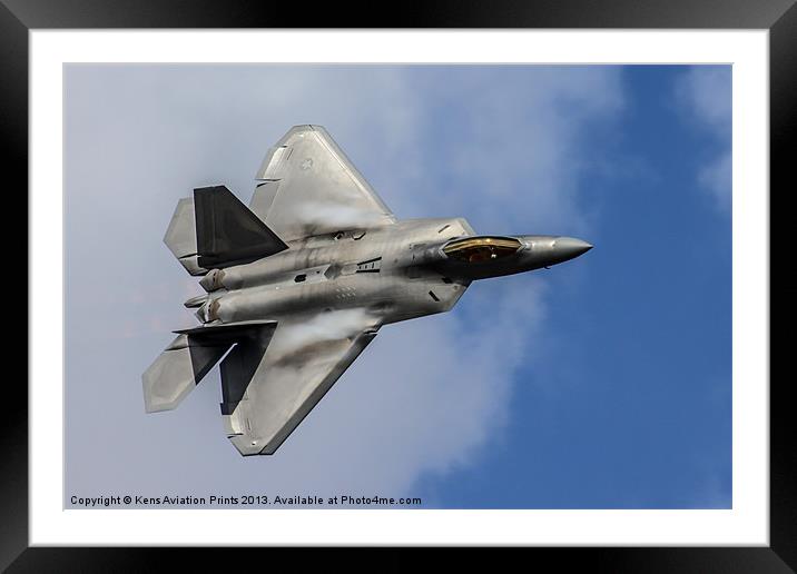 F22 Raptor RIAT 2010 Framed Mounted Print by Oxon Images
