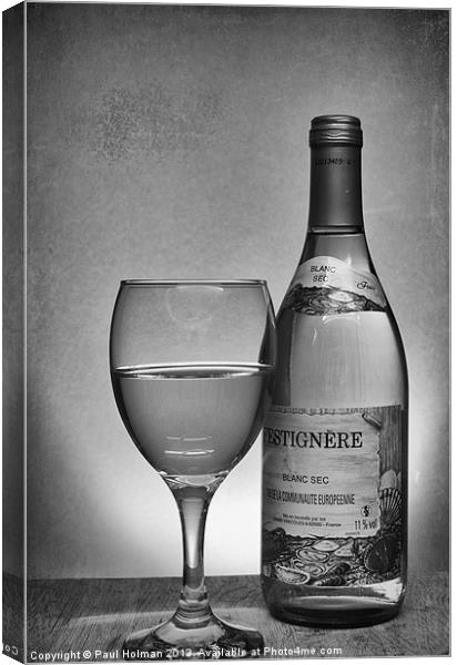 Glass of White Canvas Print by Paul Holman Photography
