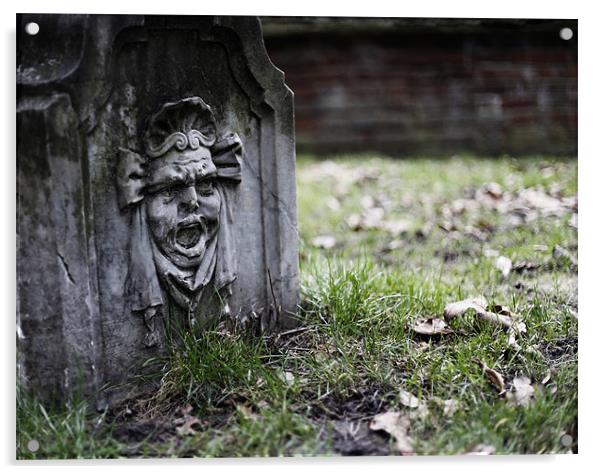 Holland Park scream Acrylic by Andrew Watson