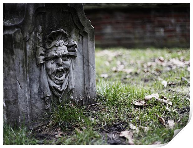 Holland Park scream Print by Andrew Watson