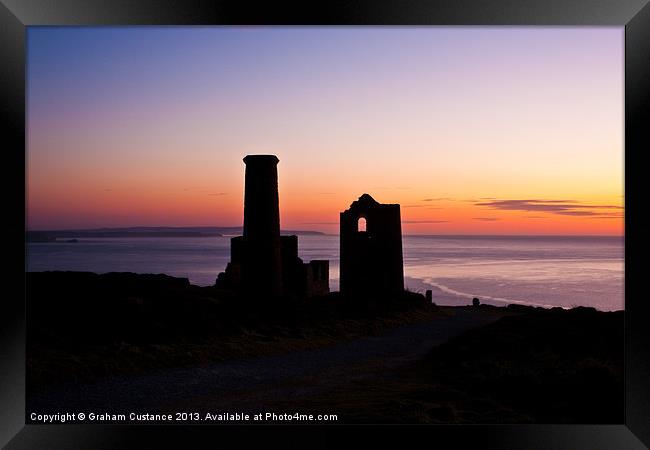 Wheal Coates Tin Mine Framed Print by Graham Custance