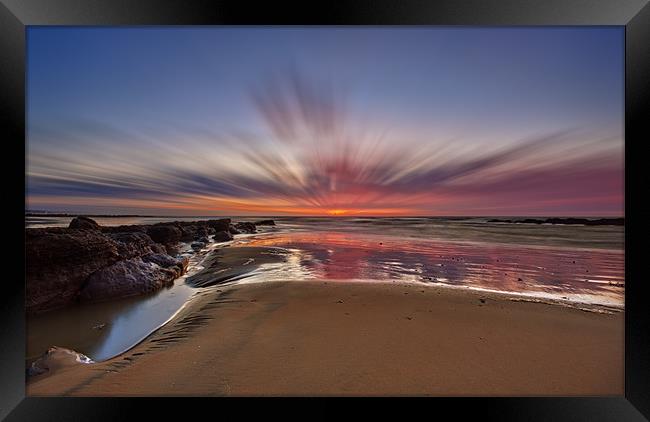 Bexhill Sunburst Framed Print by mark leader