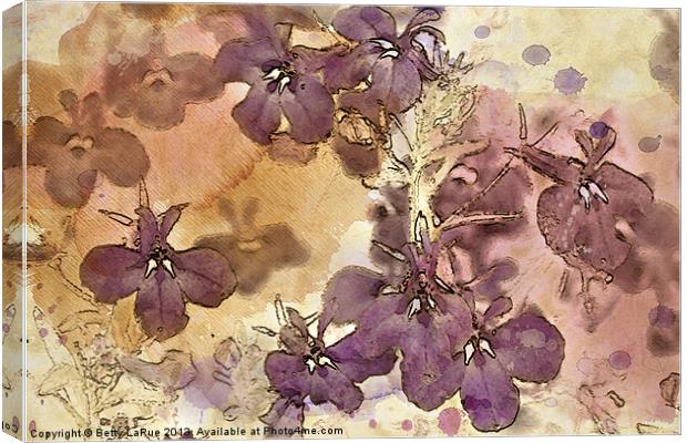Purple Profusion Canvas Print by Betty LaRue