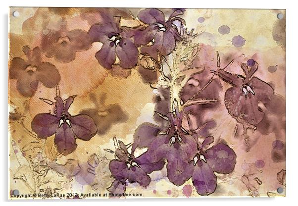 Purple Profusion Acrylic by Betty LaRue