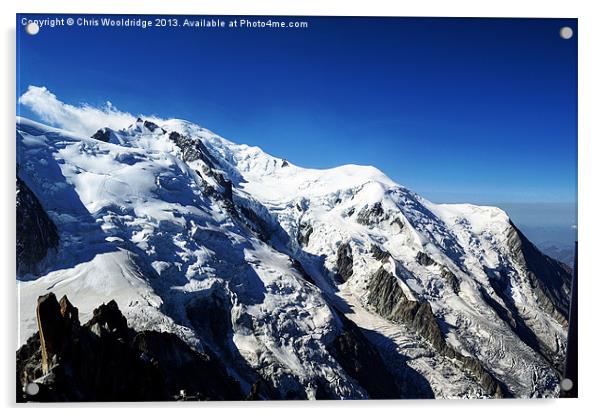 Mont Blanc Massif Acrylic by Chris Wooldridge