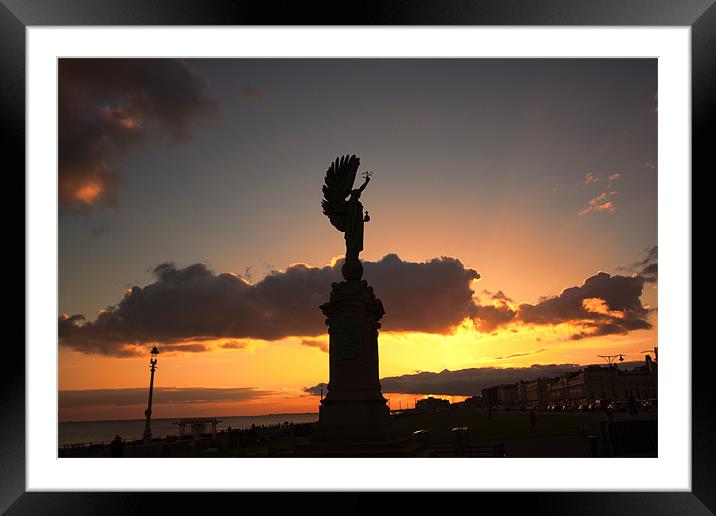 Brighton Sunset Framed Mounted Print by Dean Messenger