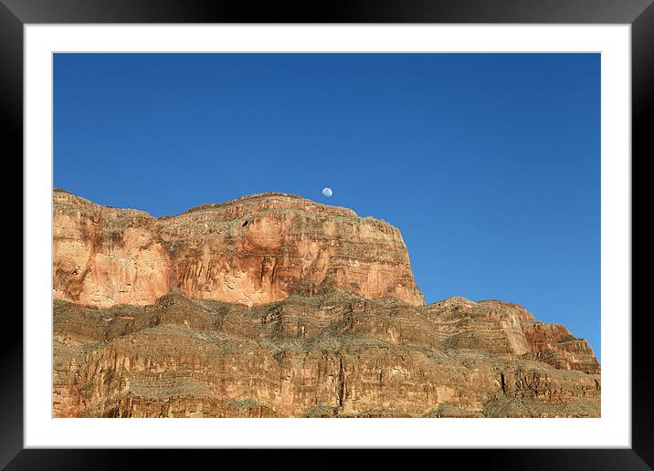 Grand Canyon Moon Framed Mounted Print by Catherine Kiely