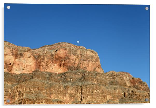 Grand Canyon Moon Acrylic by Catherine Kiely