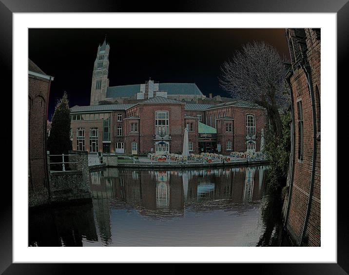 Reflection at night!!  Framed Mounted Print by a aujan