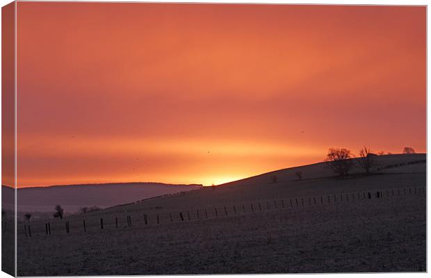 Winter Sunrise Canvas Print by Gavin Wilson