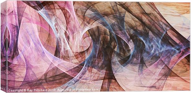 Abstract Swirls Canvas Print by Ray Pritchard