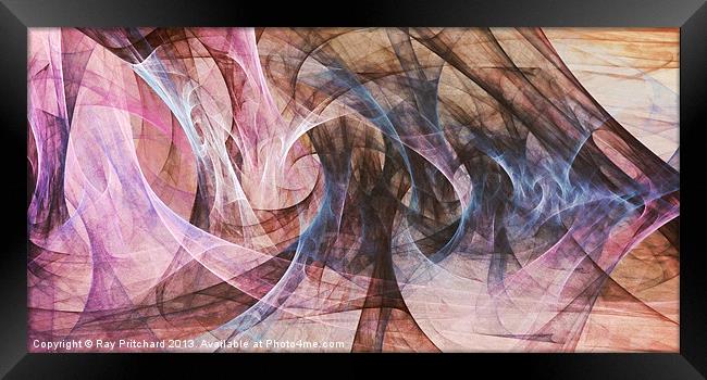 Abstract Swirls Framed Print by Ray Pritchard