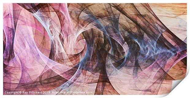 Abstract Swirls Print by Ray Pritchard