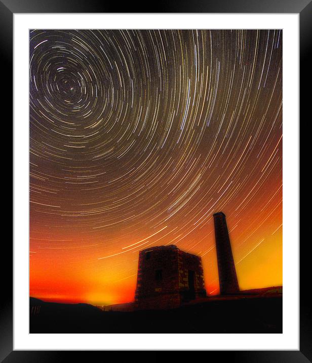 Snuff The Wind Star Trails Framed Mounted Print by Daniel Chambers