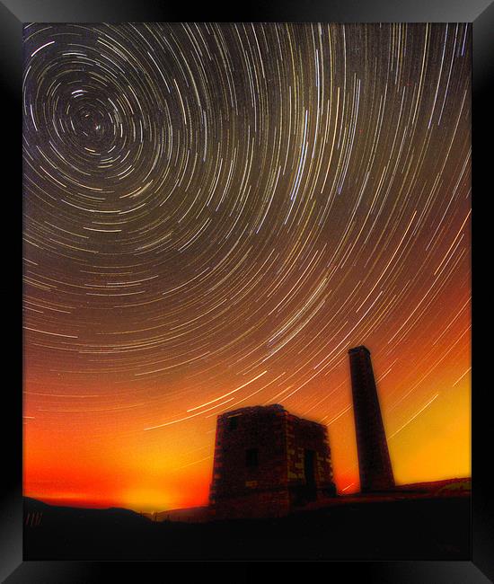 Snuff The Wind Star Trails Framed Print by Daniel Chambers