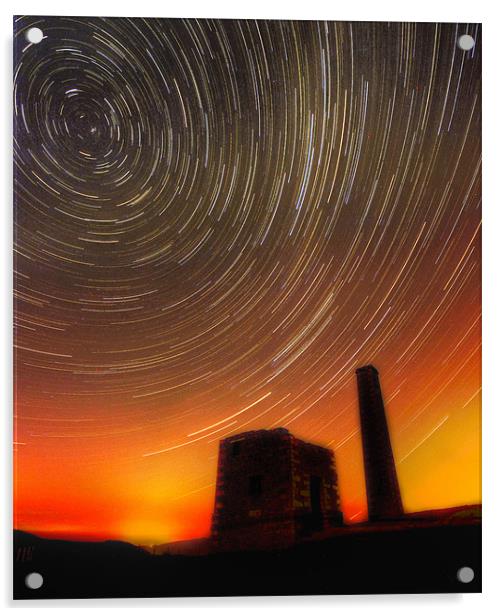Snuff The Wind Star Trails Acrylic by Daniel Chambers
