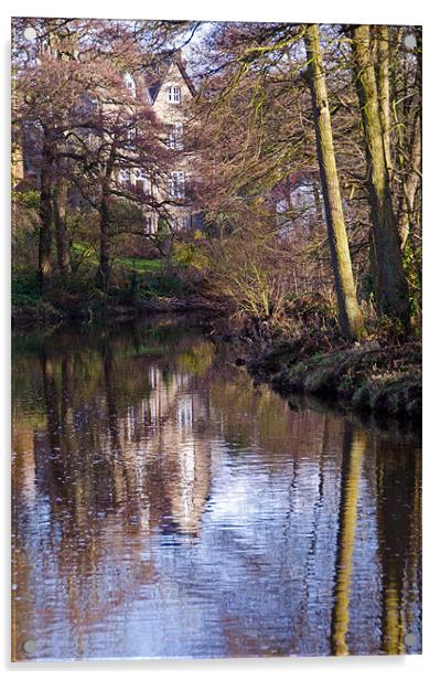 Egton Bridge Acrylic by Jonathan Parkes