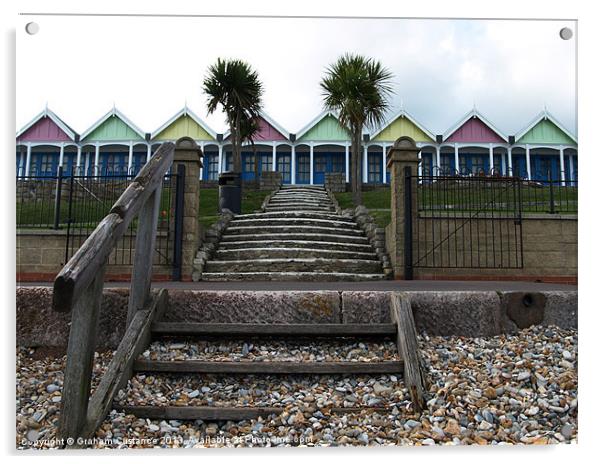 Weymouth beach huts Acrylic by Graham Custance