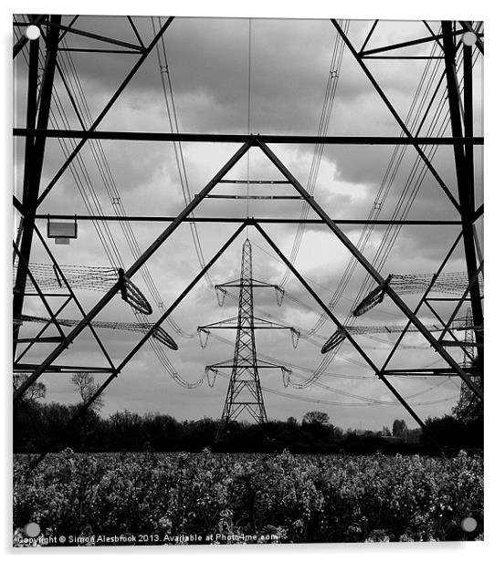Power distribution Acrylic by Simon Alesbrook