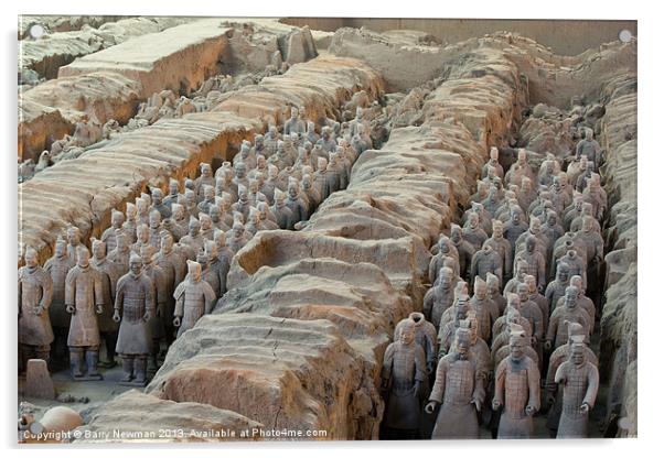 Terracotta Warriors Acrylic by Barry Newman