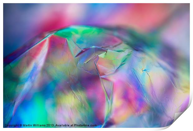 Abstract Rainbow Rock Print by Martin Williams