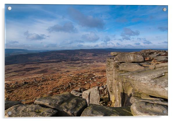 Stanage End Acrylic by Jonathan Swetnam